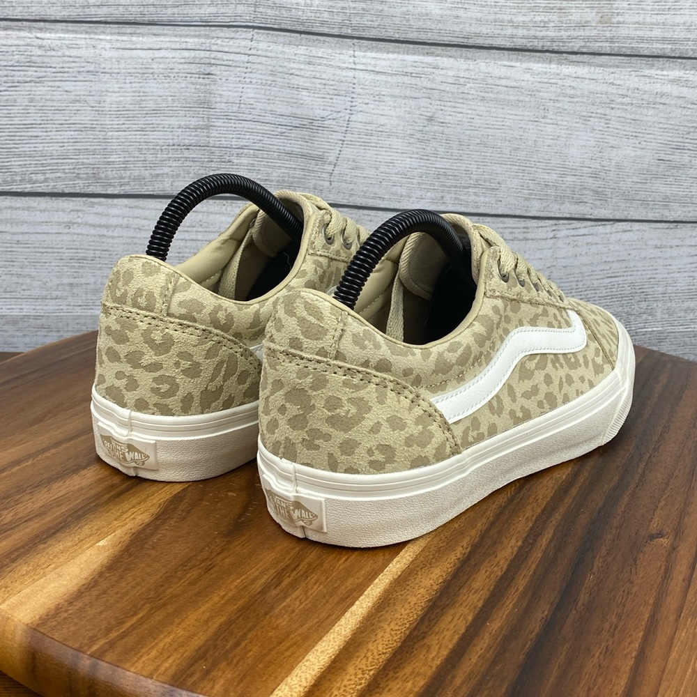 Vans Ward Suede Animal Print Desert Taupe Lace Up Sneaker Women’s Shoe Size 9 - Picture 5 of 11